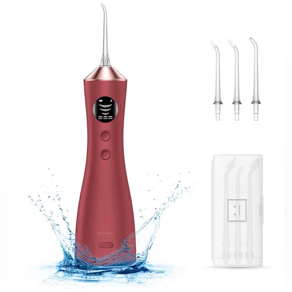 Water Dental Flosser for Teeth, Portable Cordless Water Flosser with 300ML